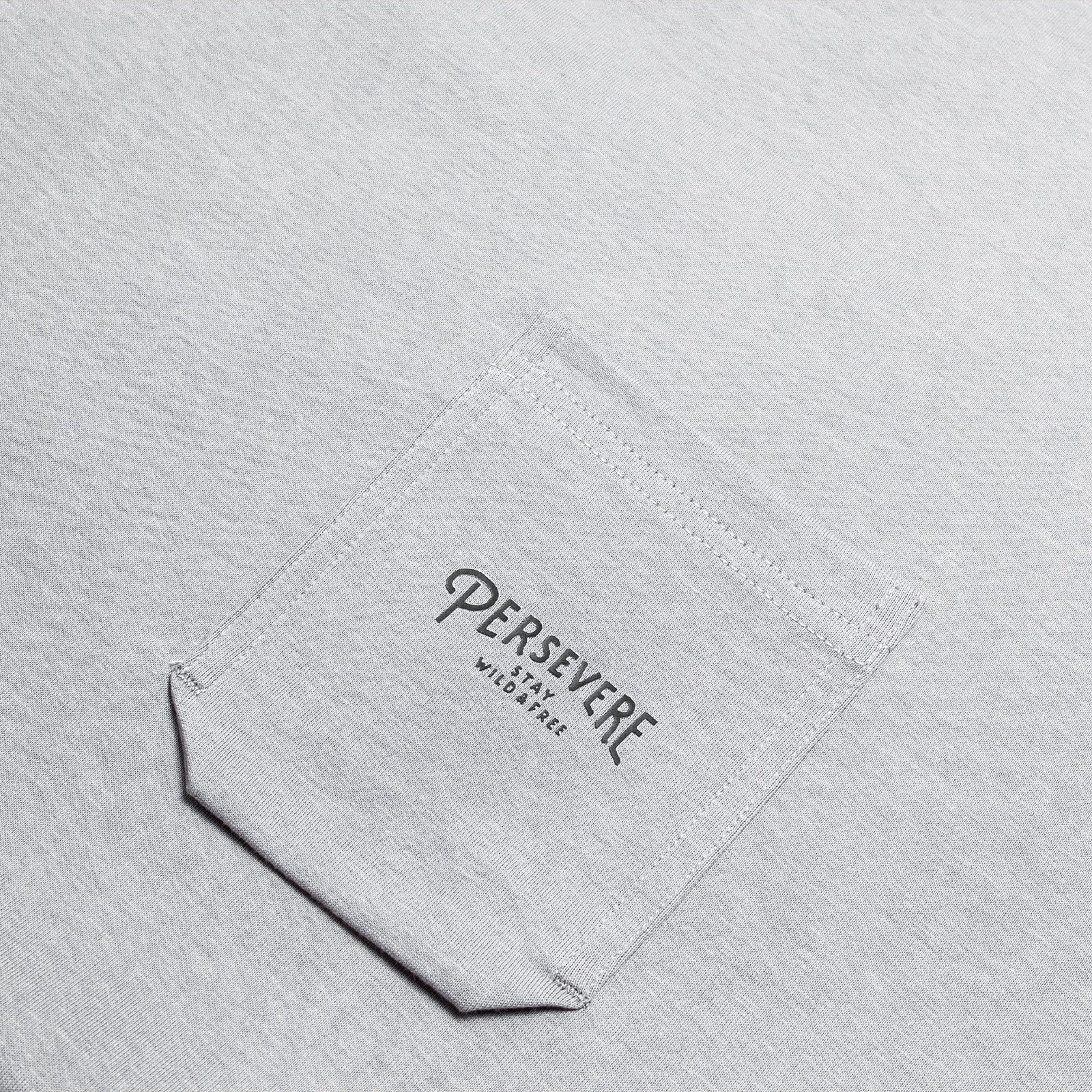 【ラスト1点 M 】hexagonal pocket classic t-shirt / ライトグレー