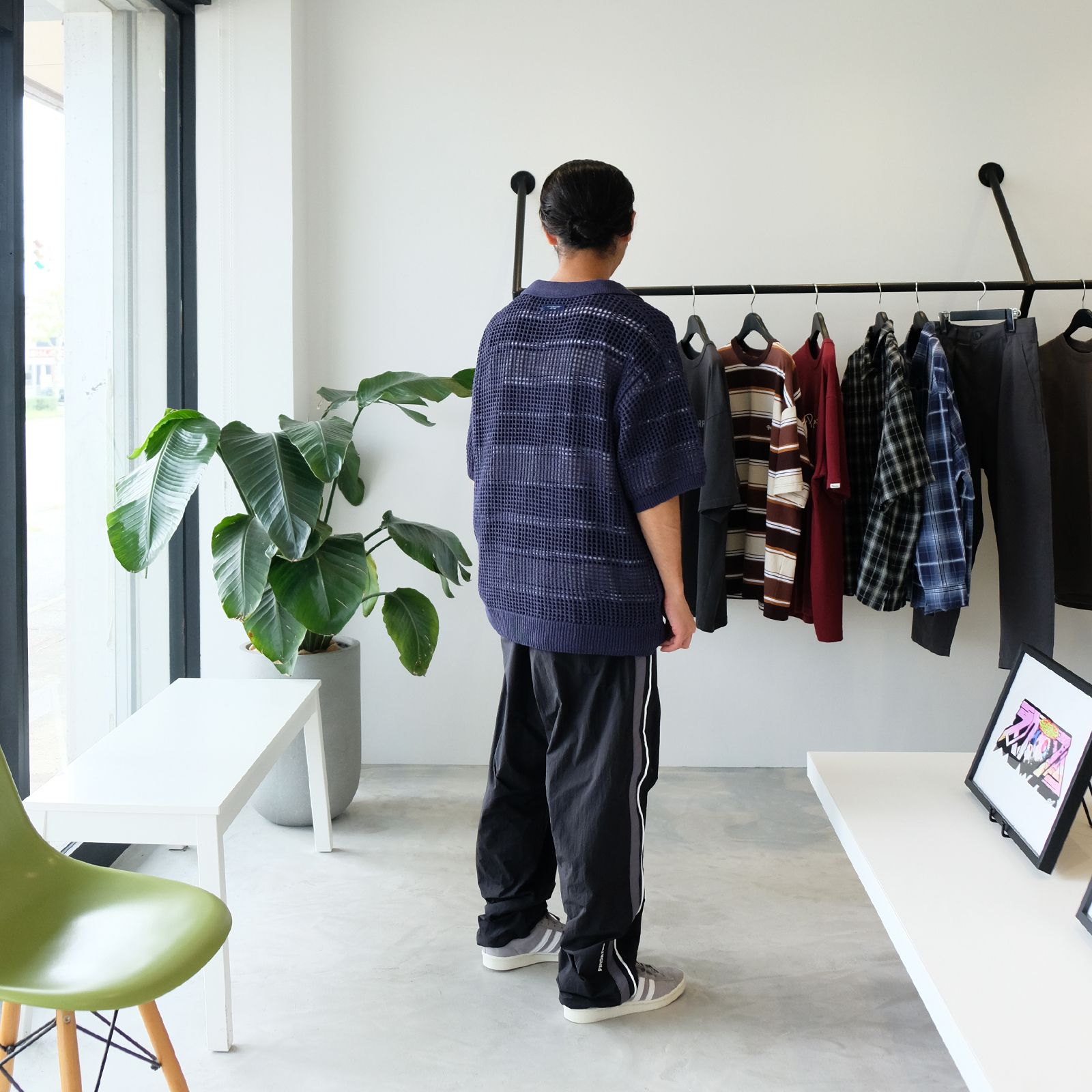 4PMのメッシュポロをメインに