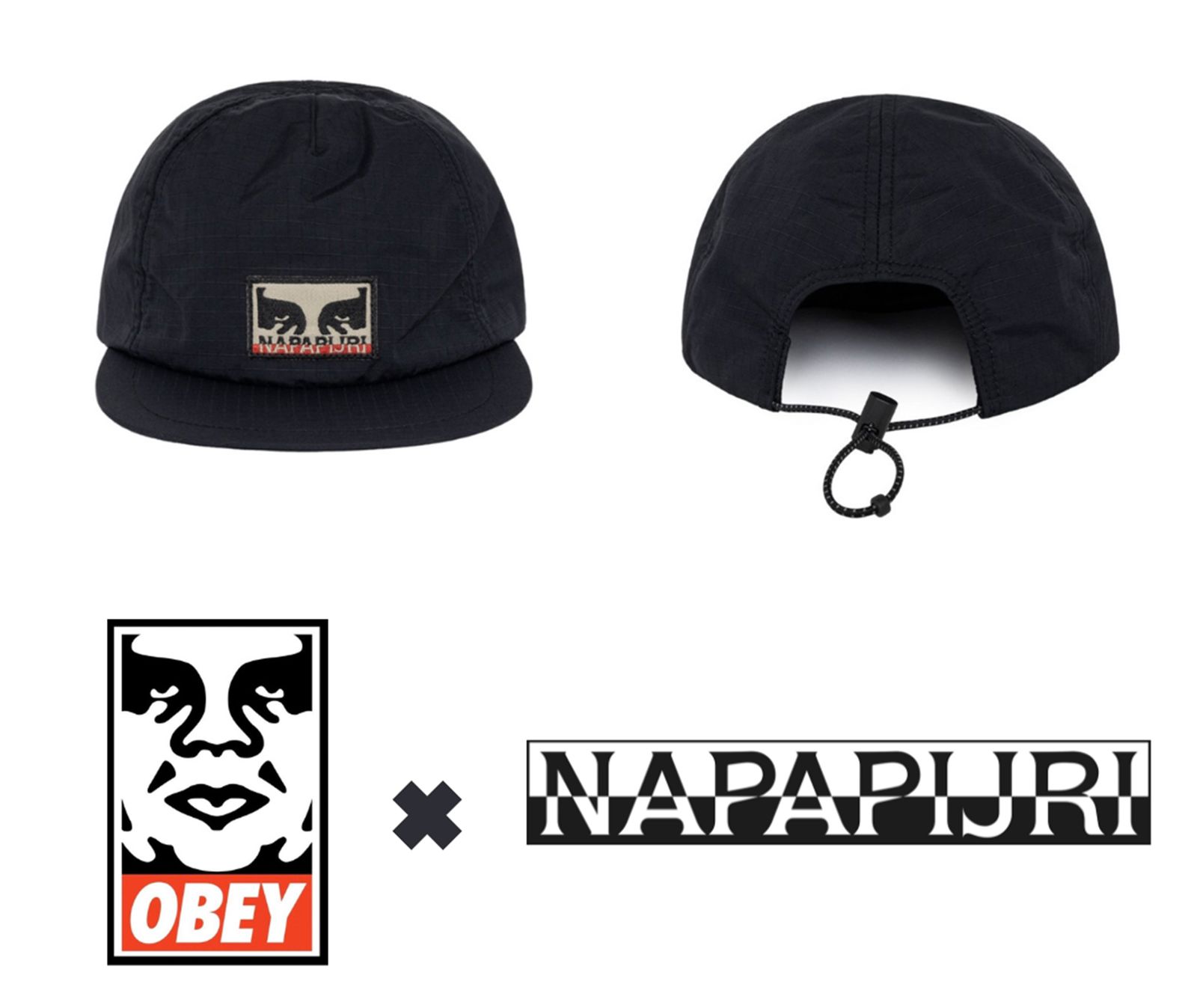 OBEY - OBEY × NAPAPIJRI コラボキャップ - OBEY X NAPA HAT - Black