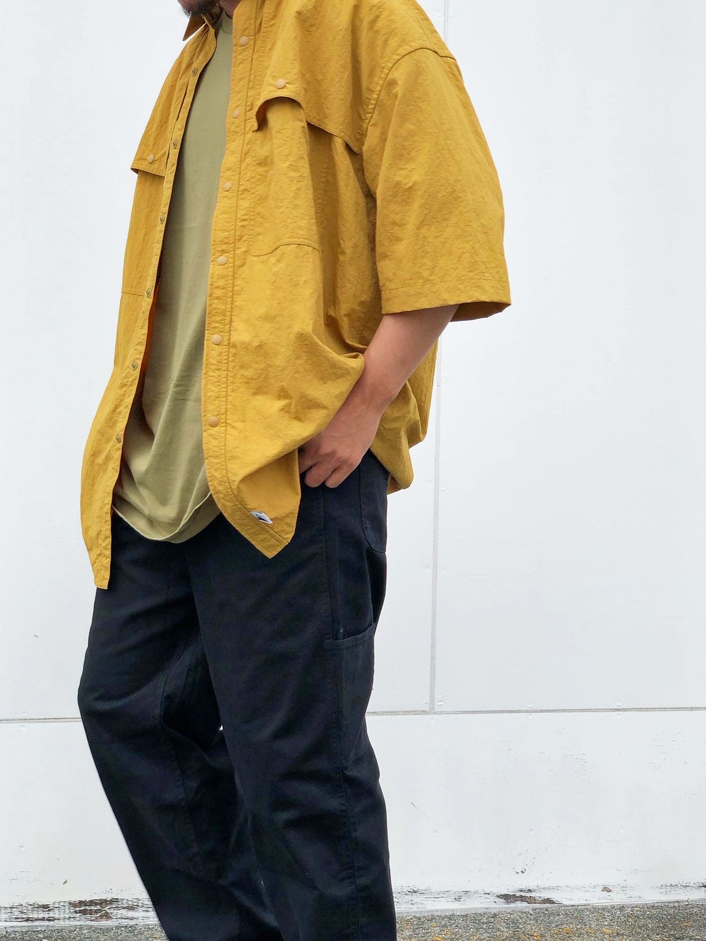 FIRST DOWN - ナイロンシャツ - River Shirts S/S Re ; CONHny