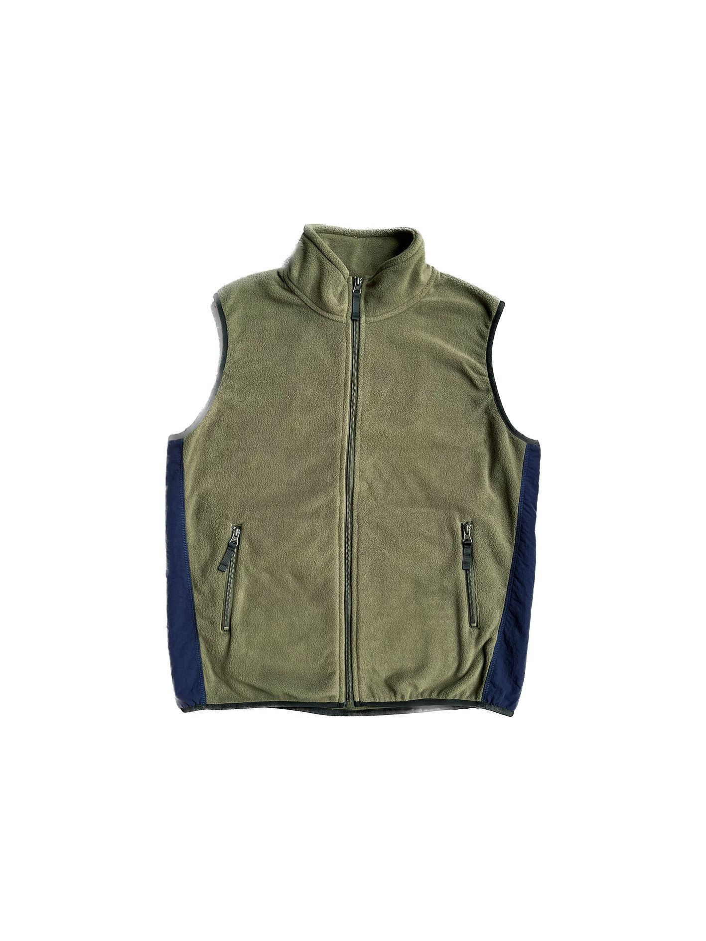 FIRST DOWN - フリースベスト - Micro Fleece Vest - Black | FROG's TAIL