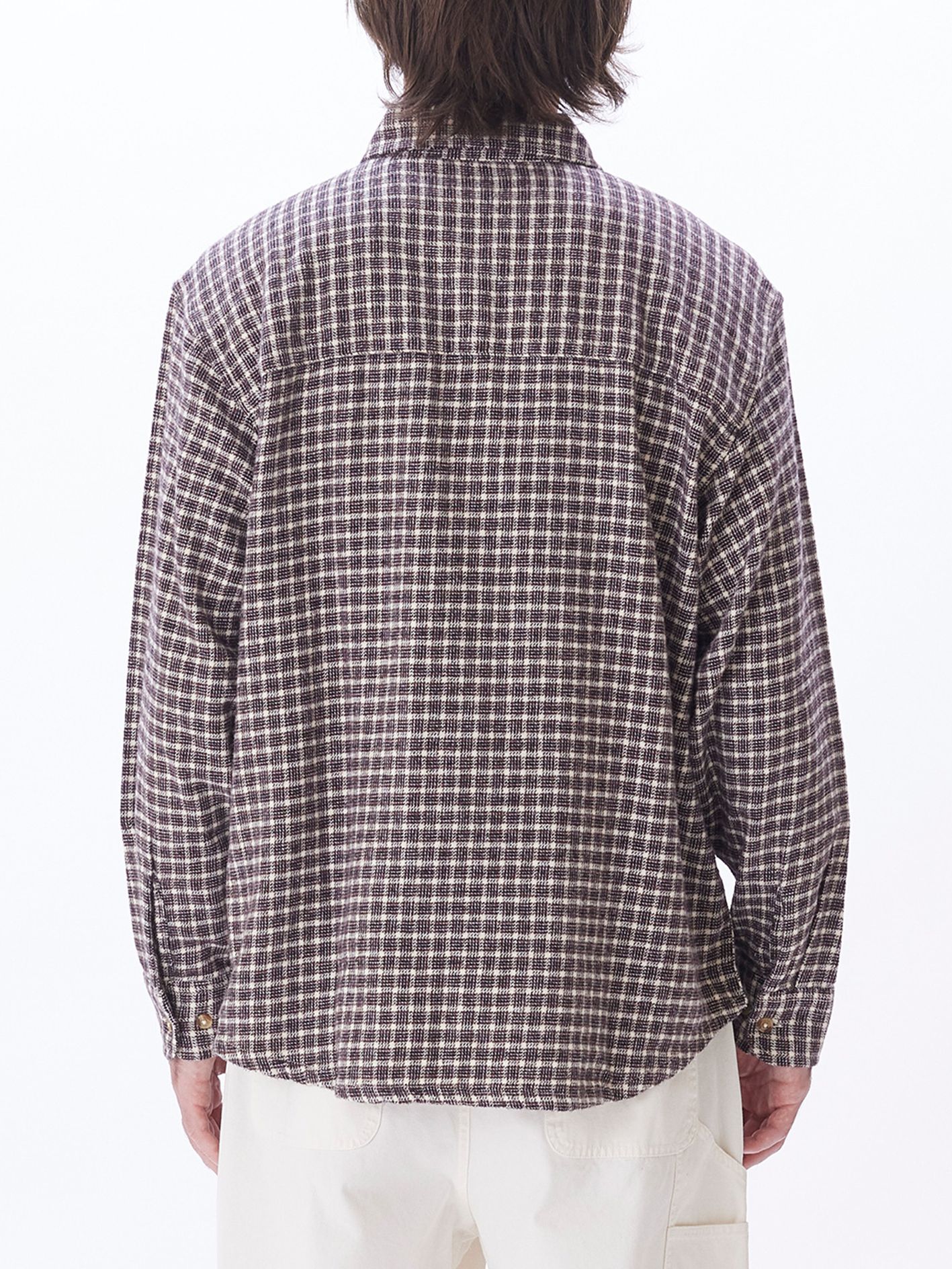 OBEY - チェックシャツ - BIGWIG MICRO PLAID WOVEN - UNBLEACHED