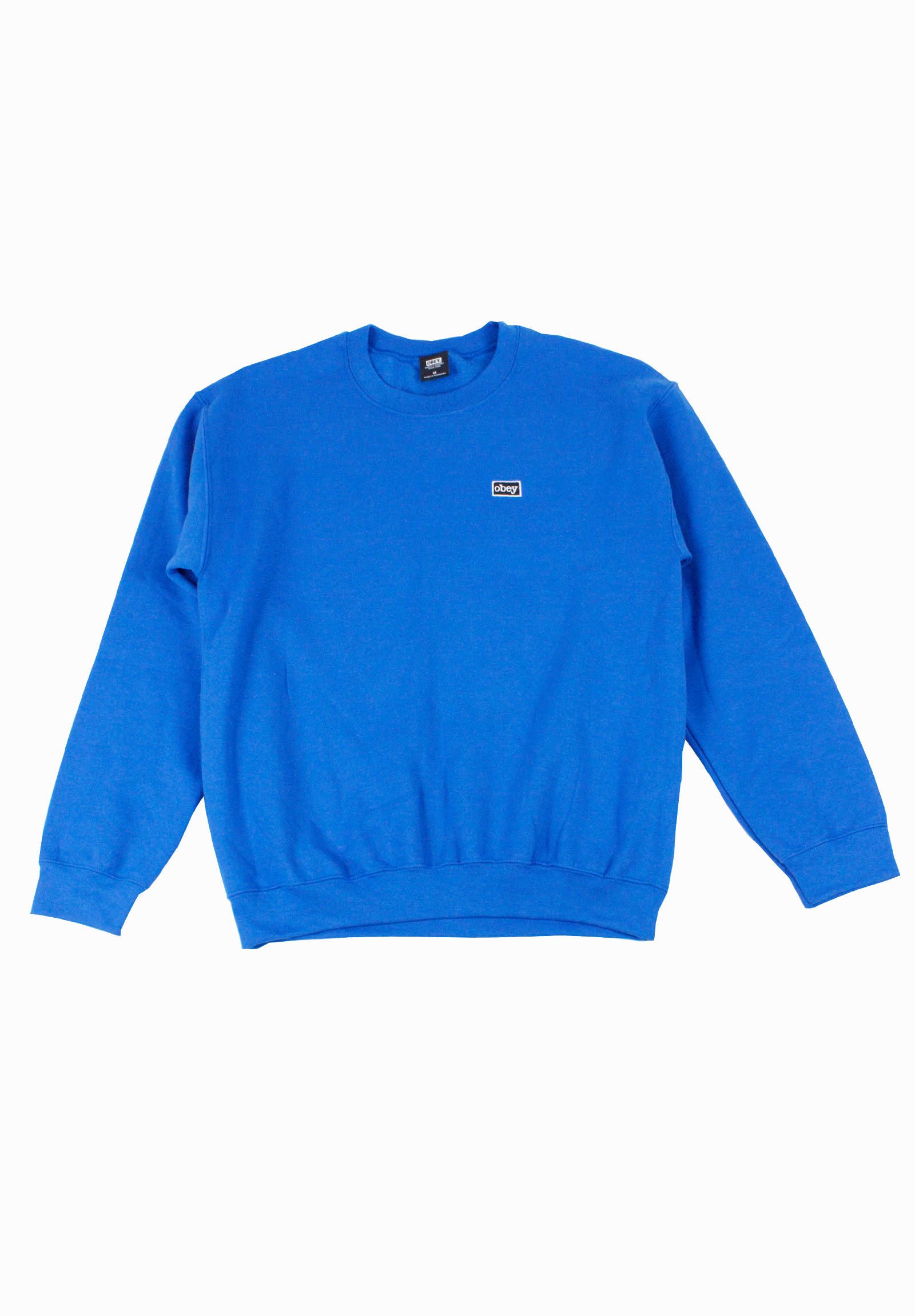 OBEY - クルーネックスウェット Logo Crew Neck Sweat -Royal