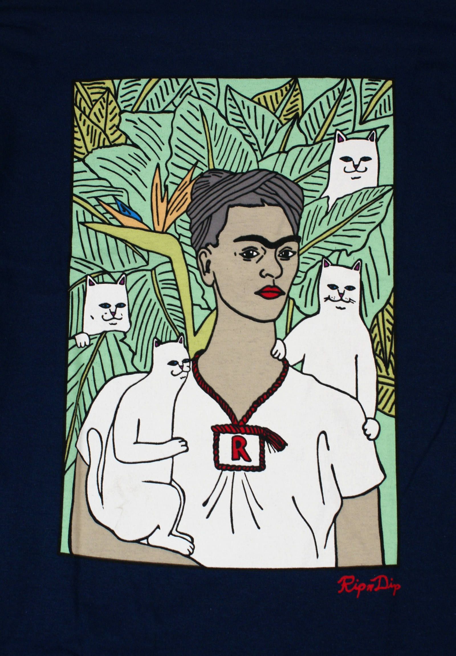 RIPNDIP - ロングスリーブTシャツ Nermal Portrait L/S Shirt -Navy