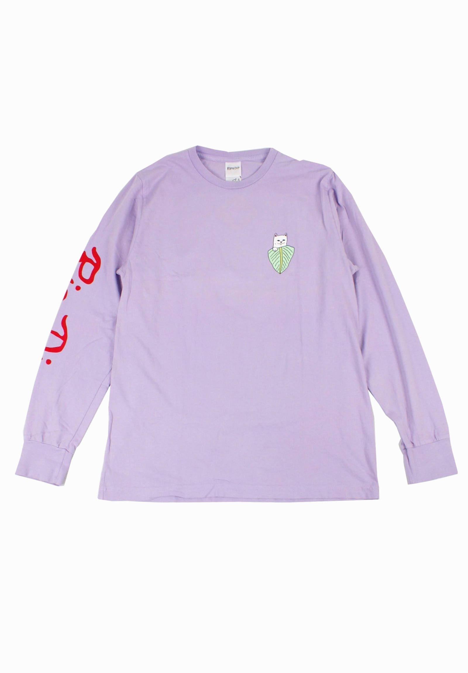 RIPNDIP - ロングスリーブTシャツ Nermal Portrait L/S Shirt -Powder