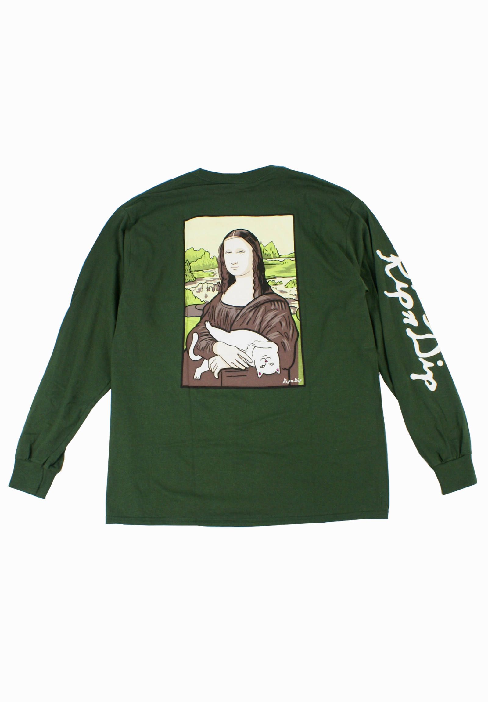 RIPNDIP - ロングスリーブTシャツ Nermal Lisa L/S Shirt -Forest