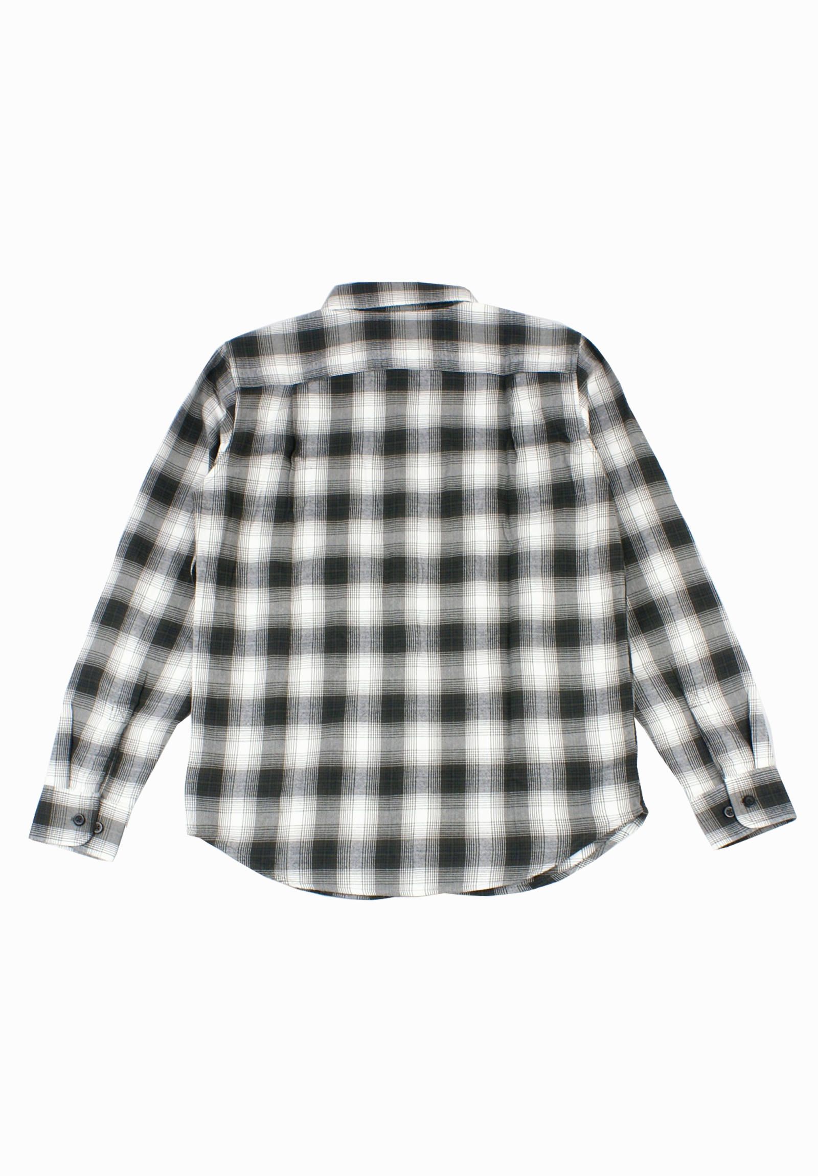OBEY - チェックシャツ L/S Checked shirt -White&Black- | FROG's TAIL
