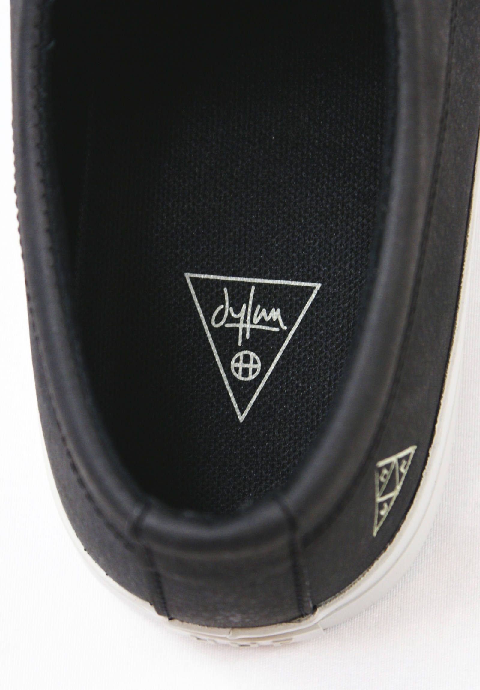 HUF - スリッポン Dylan Slip On Shoes -Black Leather Texture