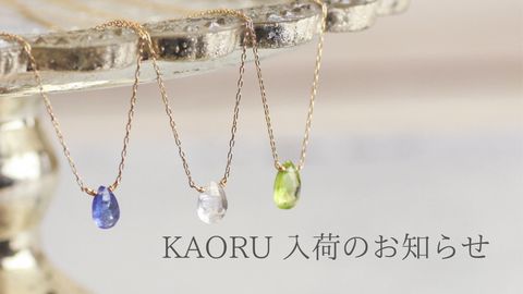 KAORU - ポロリンネックレス(6月誕生石レインボームーンストーン 