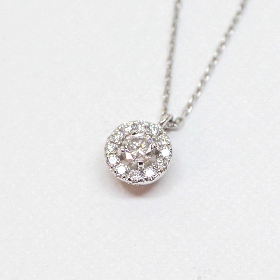 【受注商品】誕生石ネックレス (K18)(プラチナ)