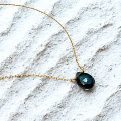 【フェア限定】ポロリンネックレス/ロンドンブルートパーズ/K18