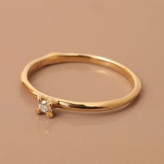 little emblemダイヤモンドリング(K18)(11号)＊廃番商品