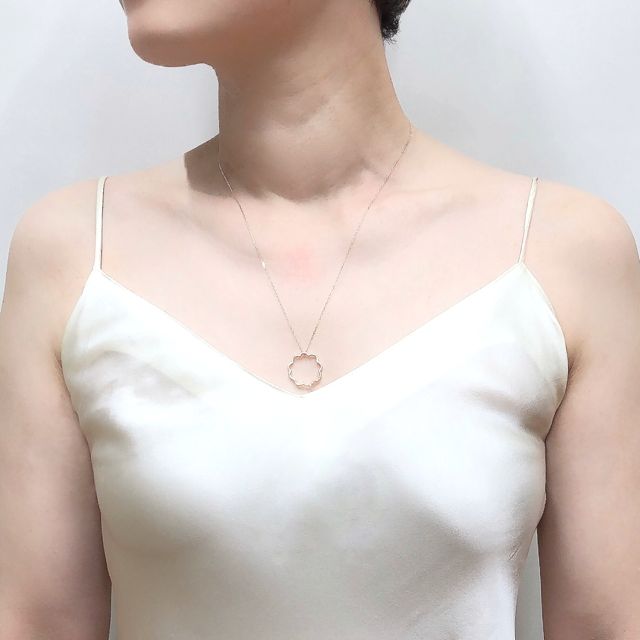 【即日発送可】ミモザネックレスM(K10)