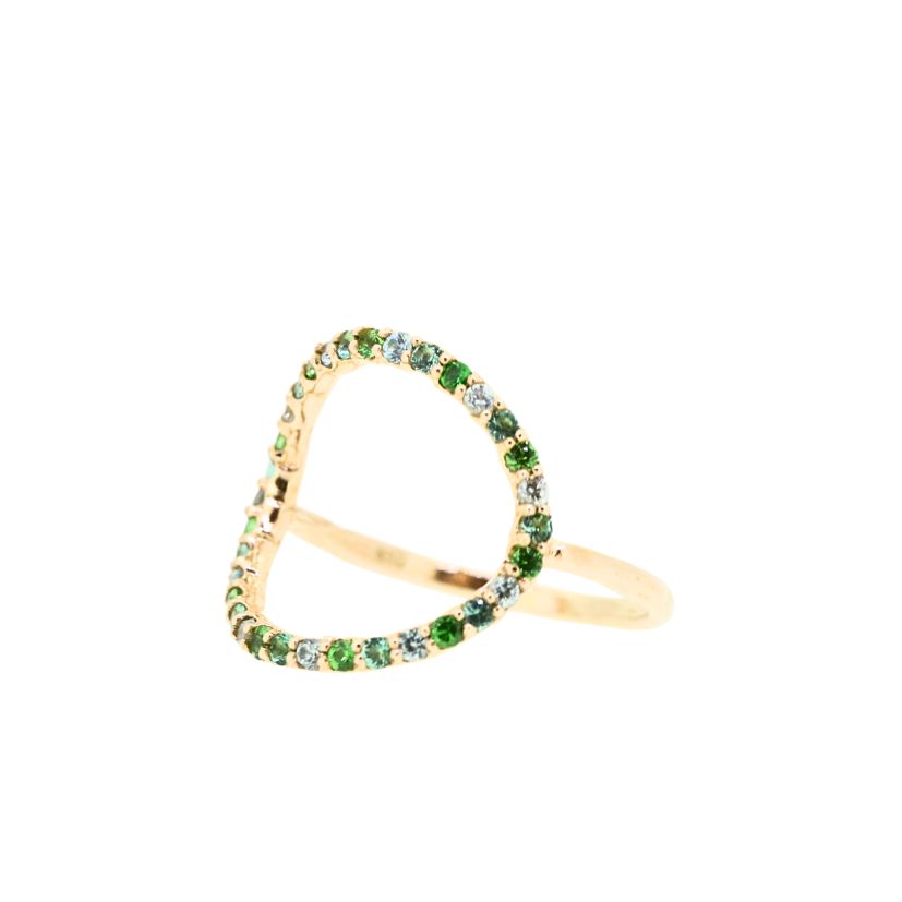 【フェア限定】グリッター オーバルリング (K10)(13号)＊現品限り