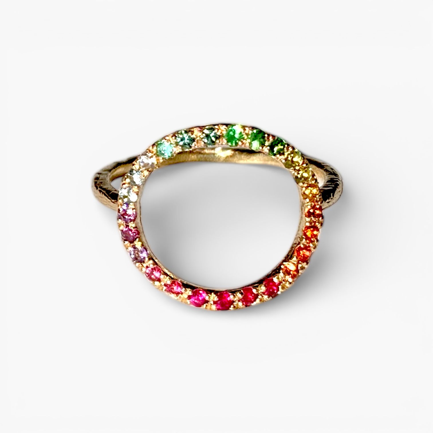 【フェア限定】グリッター ラウンドリング マルチカラー(K10)(11号)