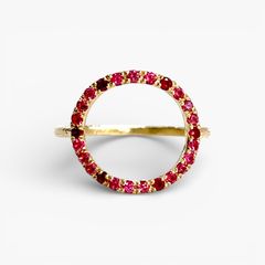 【フェア限定】グリッター ラウンドリング マルチカラー(K10)(13号)＊現品限り