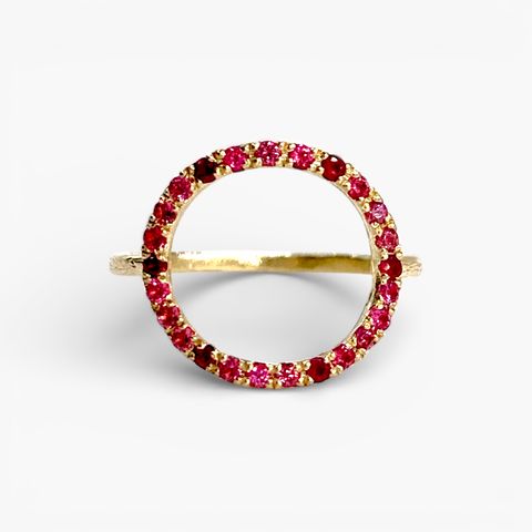 【フェア限定】グリッター ラウンドリング マルチカラー(K10)(13号)＊現品限り