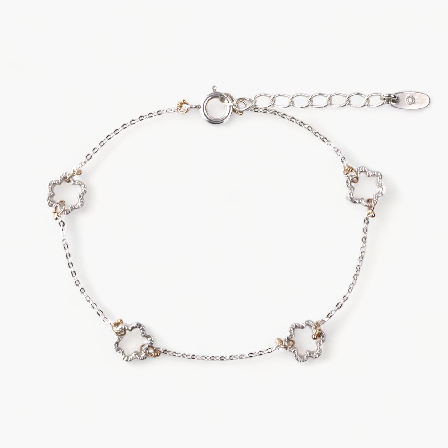 【即日発送可】ミニ ミモザ ブレスレット(シルバー)