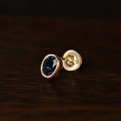 【受注商品】little emblem ピアス(片耳)/LE-AP231/ロンドンブルートパーズ