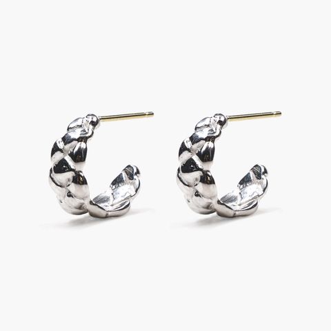 【即日発送可】クロッシング ピアス M (シルバー)＊廃番商品