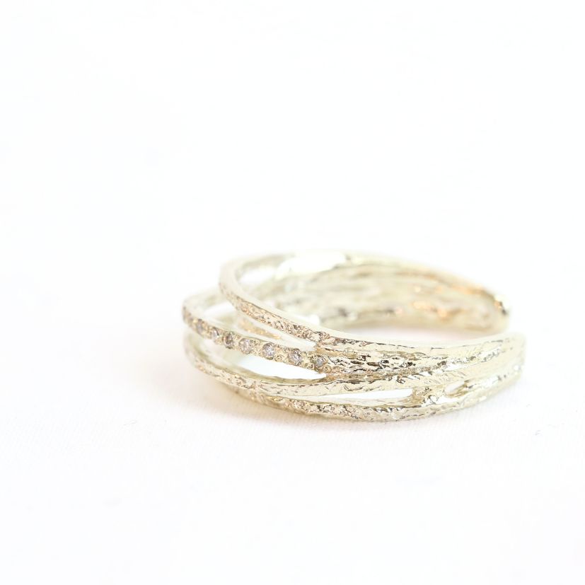 【フェア限定】ヘリックスダイヤモンドリング(K10グリーン)＊廃番商品＊現品限り