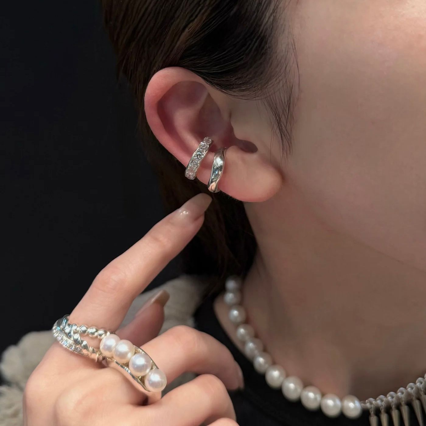 【即日発送可能】e.m./イヤカフ/2503-ER121