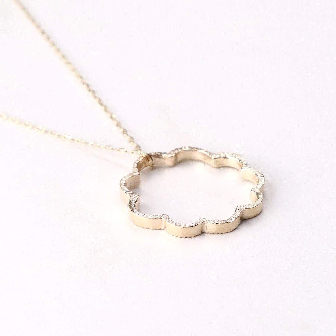 【即日発送可】ミモザネックレスM(K10)