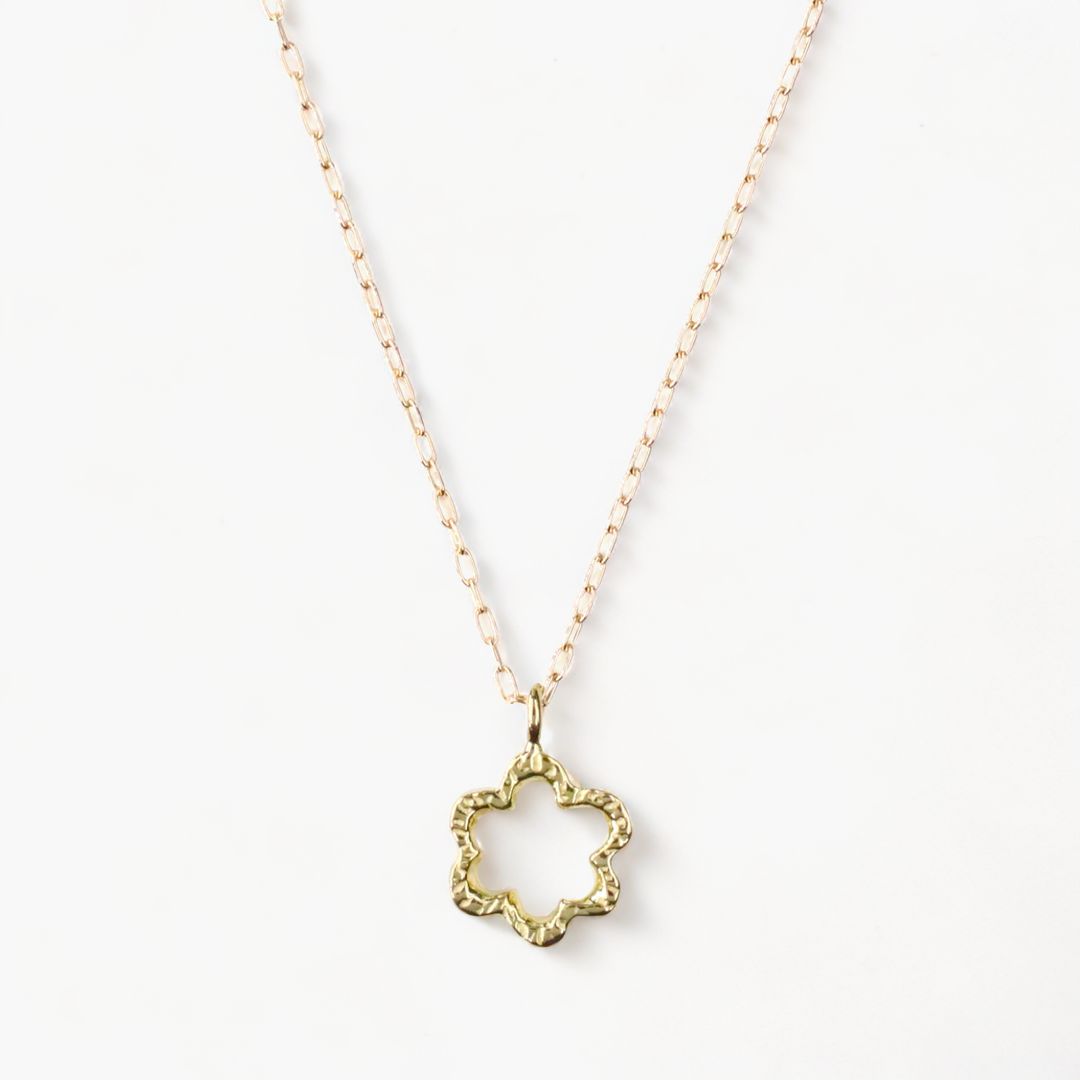 【即日発送可】ミニ ミモザ ネックレス (K18)