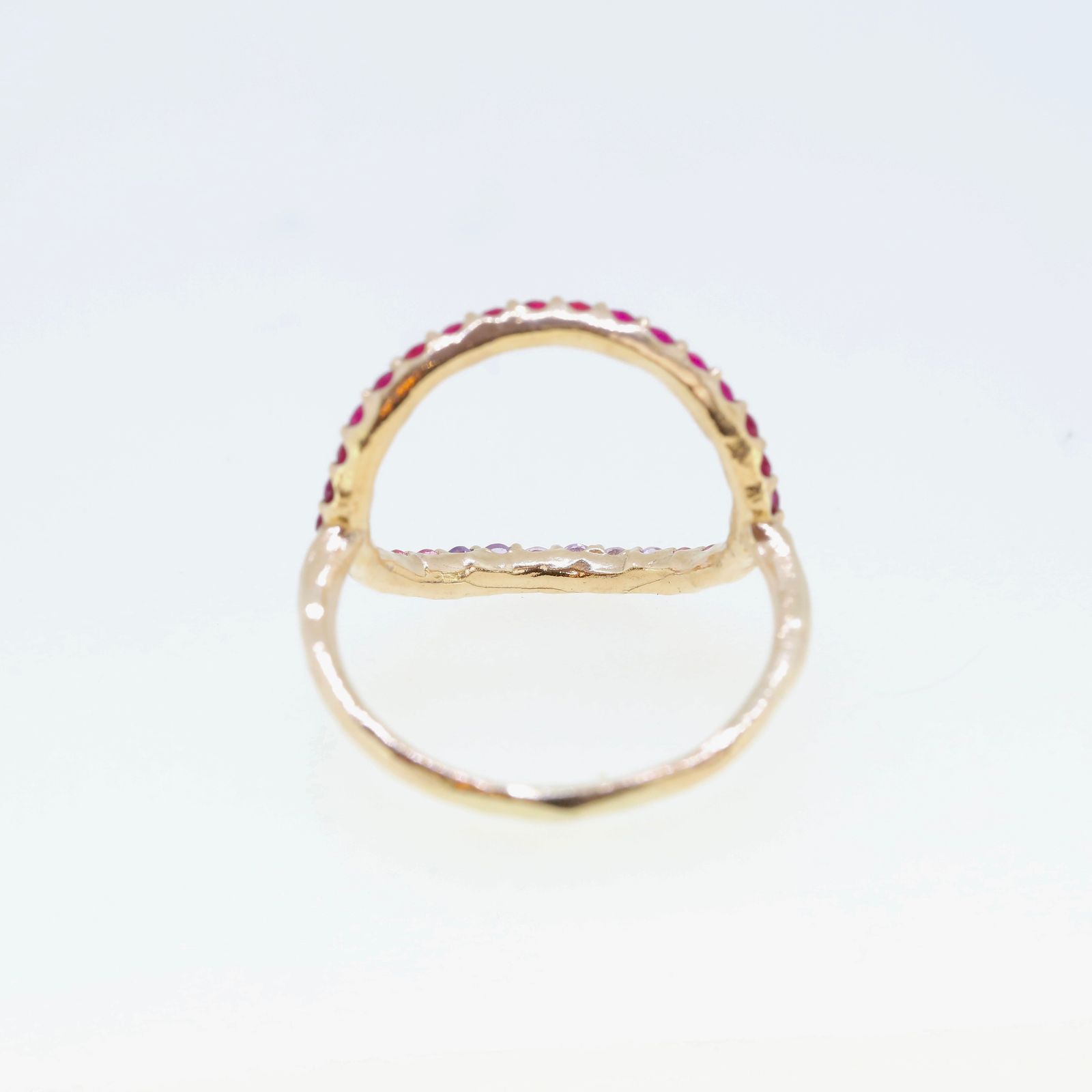 【即日発送可】グリッターオーバルリング(K10)(13号)＊1点物のため現品かぎり