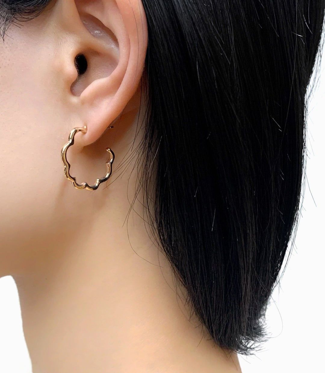 【即日発送可】ミモザピアス(K10)