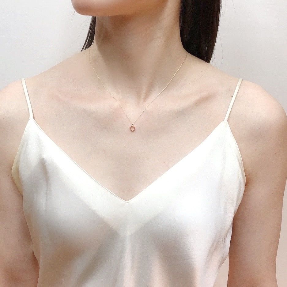 【即日発送可】ミニ ミモザ ネックレス(K10)