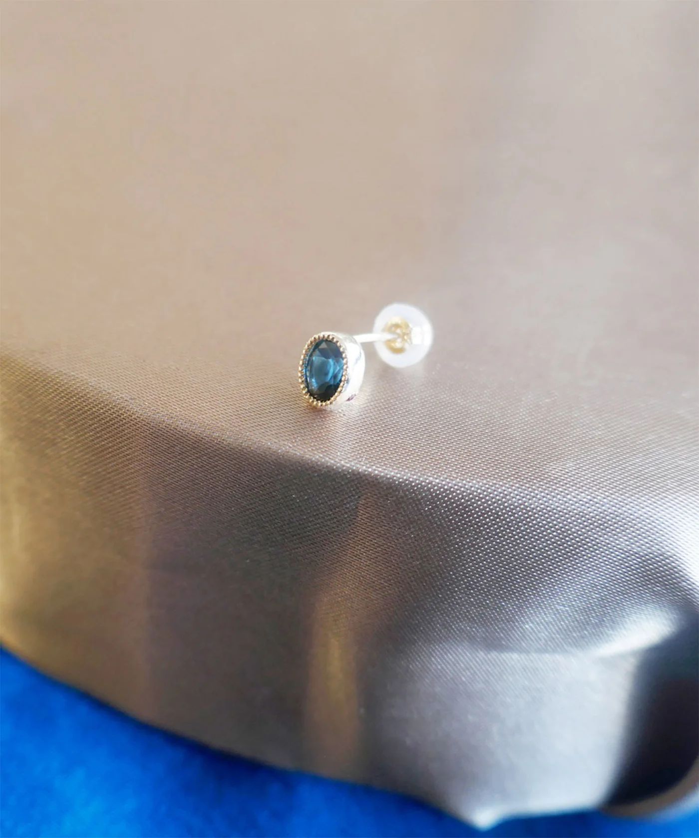 【受注商品】little emblem ピアス(片耳)/LE-AP231/ロンドンブルートパーズ