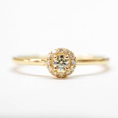 【受注商品】4月の誕生石リング(ダイヤモンド) (K18)(プラチナ)
