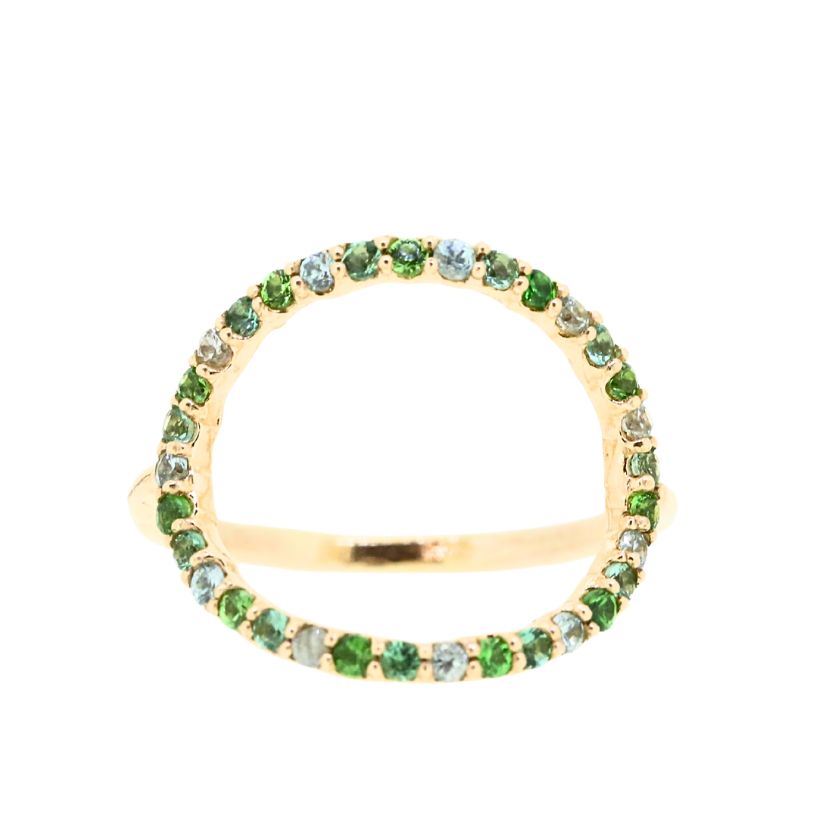 【フェア限定】グリッター オーバルリング (K10)(13号)＊現品限り