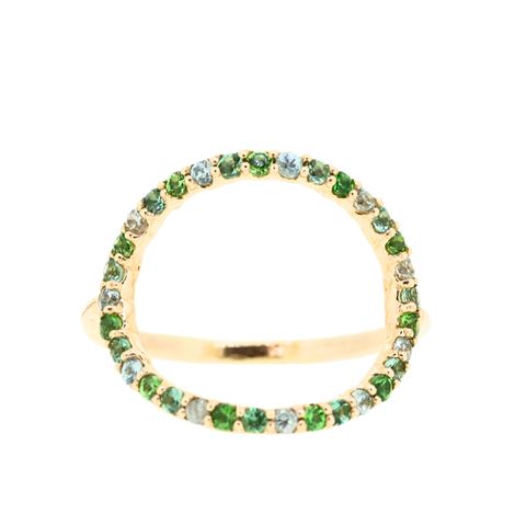 【フェア限定】グリッター オーバルリング (K10)(13号)＊現品限り