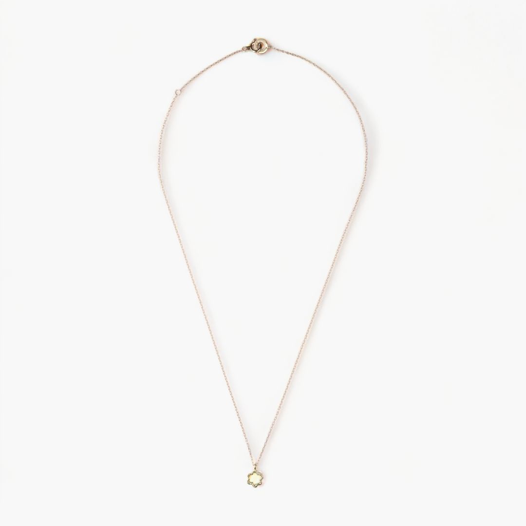 【即日発送可】ミニ ミモザ ネックレス (K18)