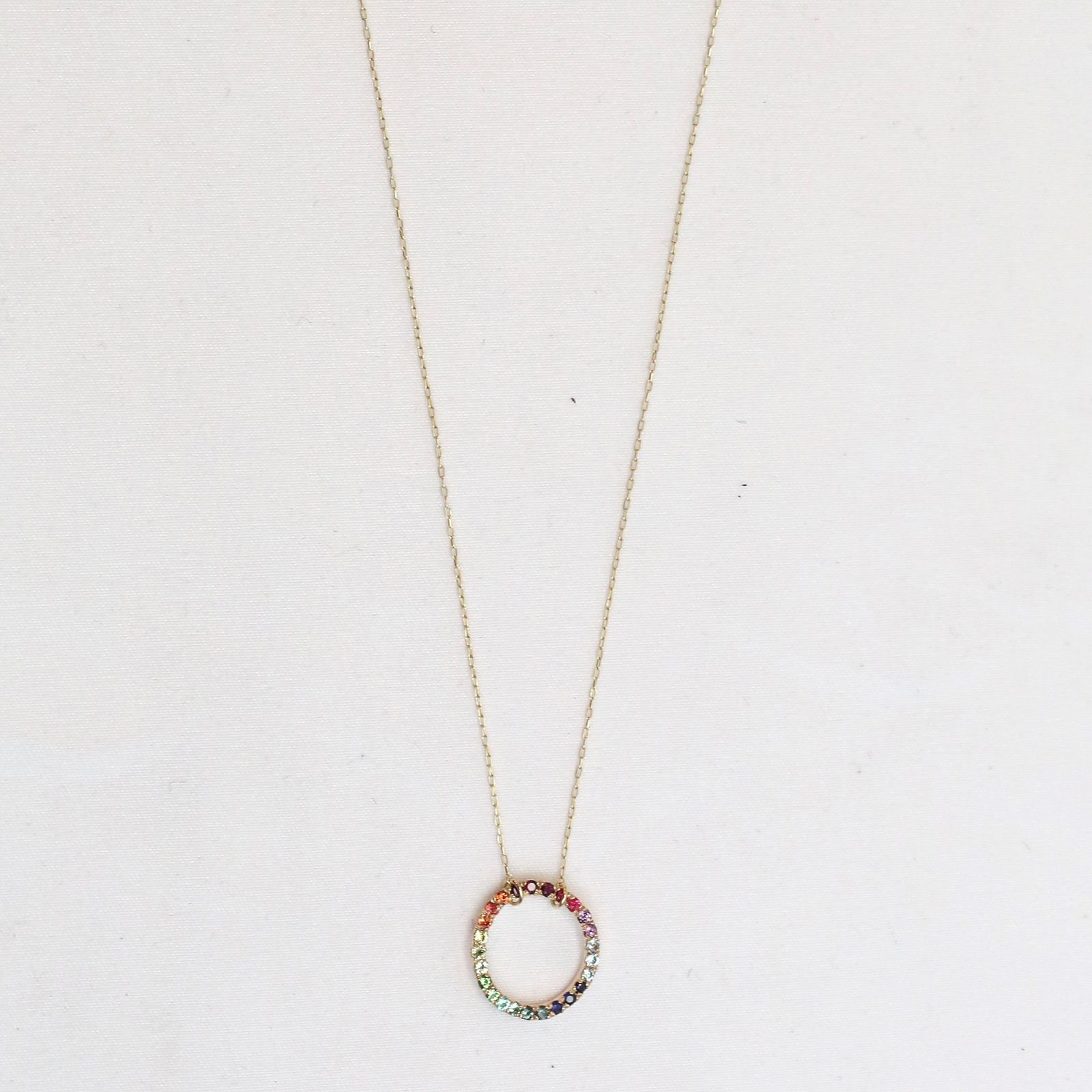 【即日発送可】グリッターラウンドネックレス(K10) ＊1点物のため現品限り