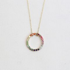 【即日発送可】グリッターラウンドネックレス(K10) ＊1点物のため現品限り