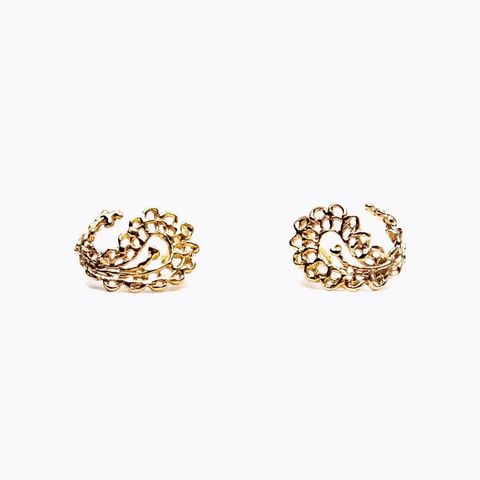 【即日発送可】ペイズリーピアス(K10)＊廃番商品