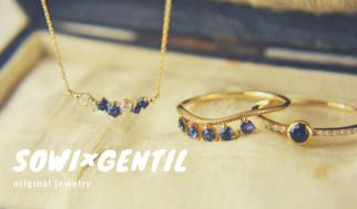 sowi×GENTiL 限定コラボ商品、サファイアの美しい青のジュエリーを一挙公開