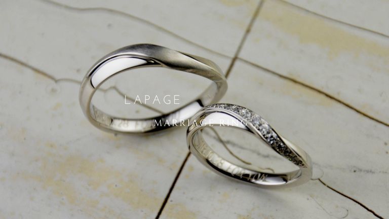 リッチなダイヤモンドの結婚指輪「ジャスミン」が可愛い