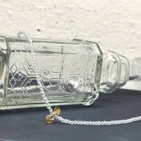 【フェア限定】アミュレットネックレス/アクアマリン/K18 (ハートチャームK10)