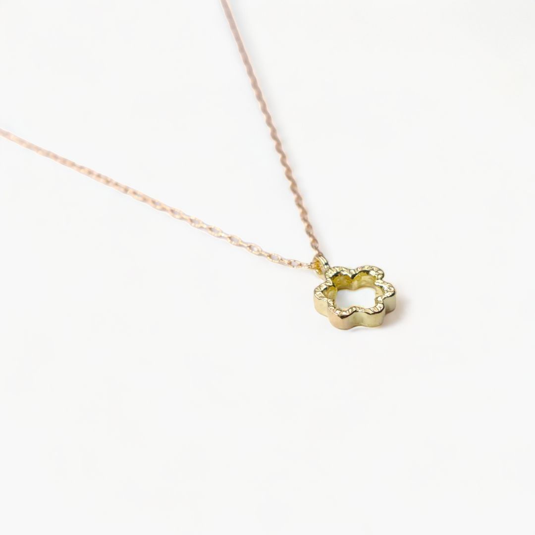 【即日発送可】ミニ ミモザ ネックレス (K18)