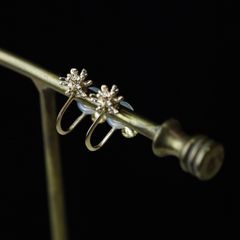 【ピンクゴールド即日発送可】スターダストイヤリング(K10)