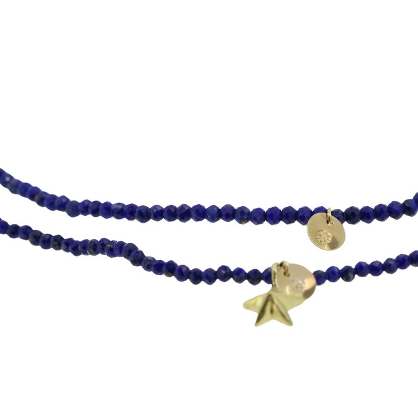 【フェア限定】アミュレット ブレスレット(ラピスラズリ) (K18)＊現品限り