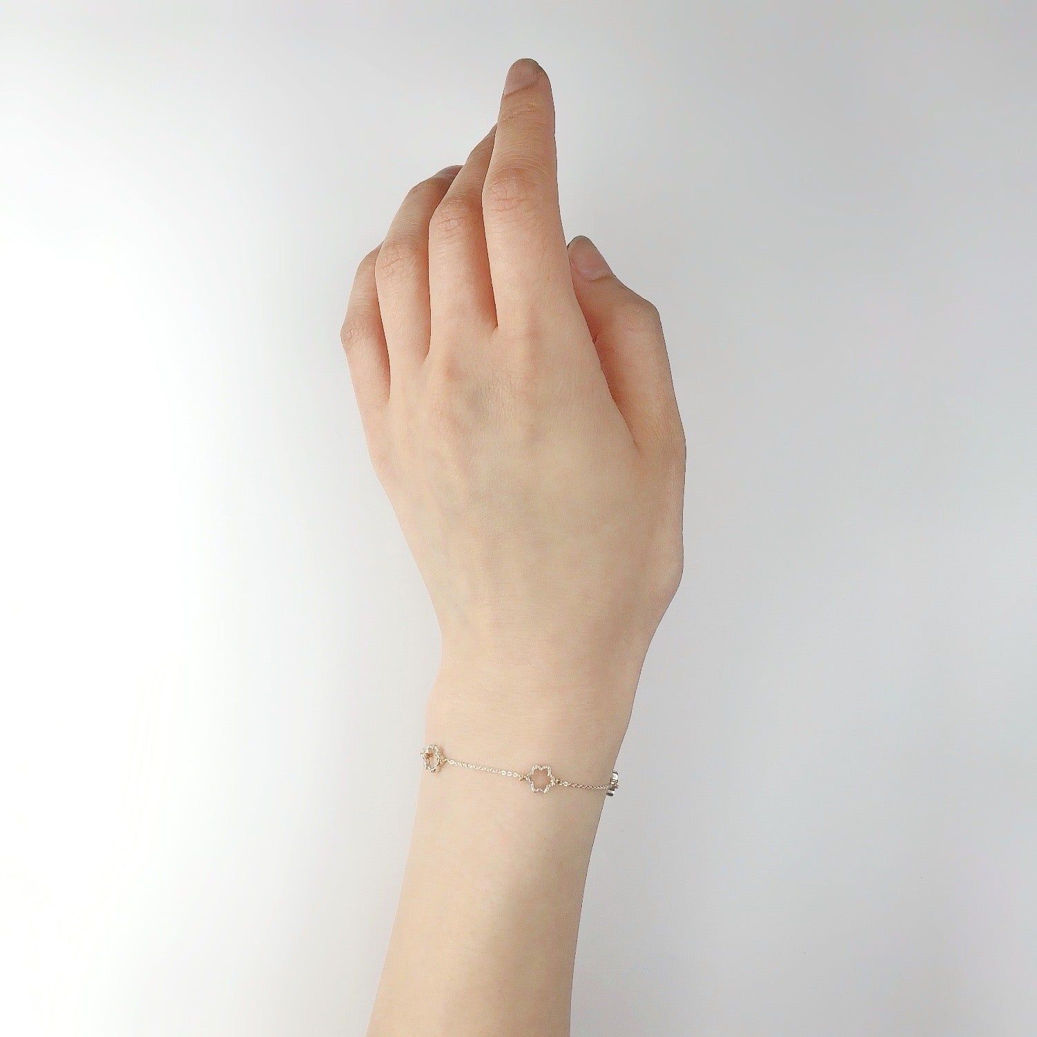 【即日発送可】ミニ ミモザ ブレスレット(シルバー)