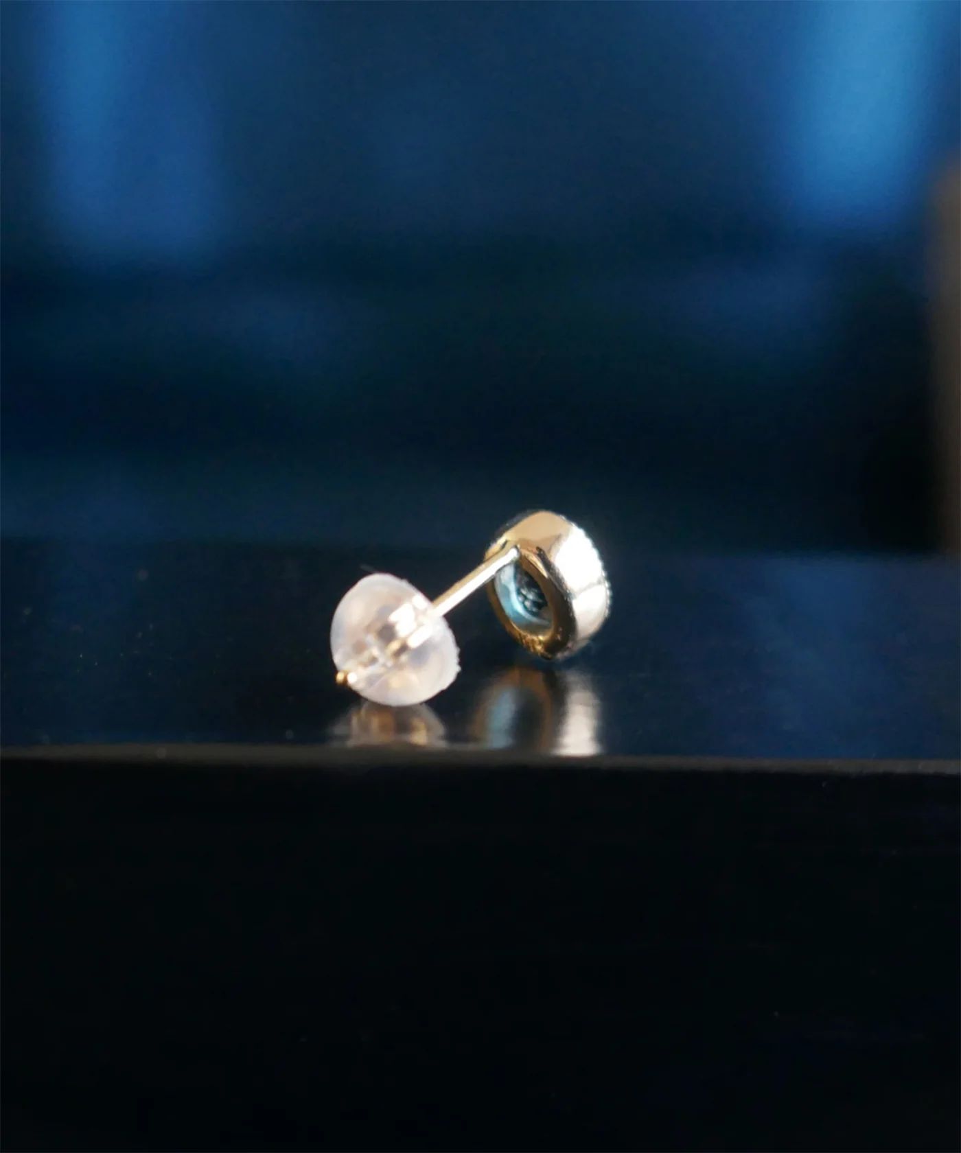 【受注商品】little emblem ピアス(片耳)/LE-AP231/ロンドンブルートパーズ