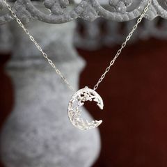【即日発送可】クレセントネックレス(シルバー)＊廃番商品