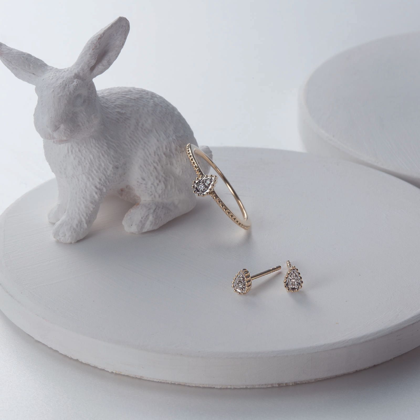 【取り寄せ商品】K10(Y/W) ダイヤピアス