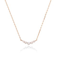 【お取り寄せ商品】K18PG ダイヤネックレス